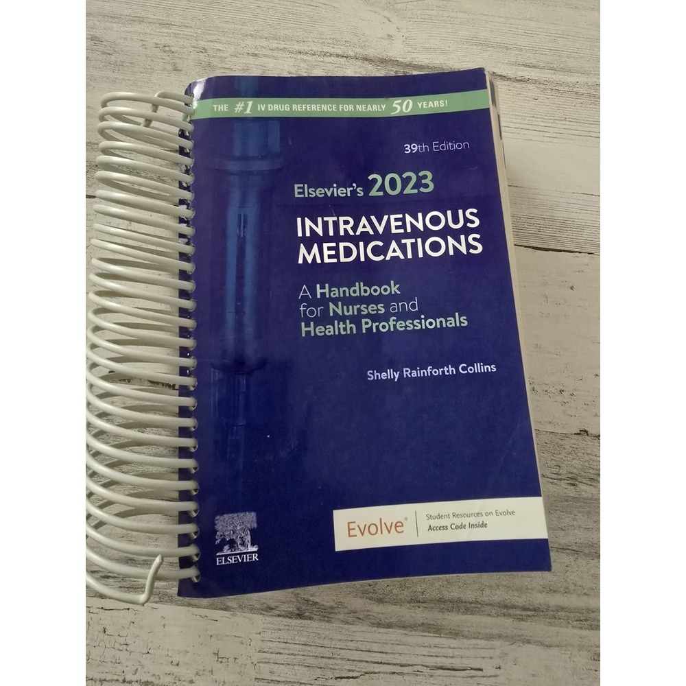 Elsevier 2023 Intravenous Medications 39th Edtn Shelly Rainforth Collins IV Drug